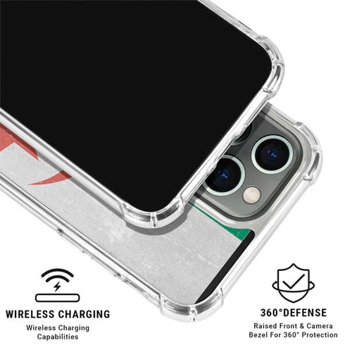 Algeria Flag Distressed iPhone 16 Pro Clear Case